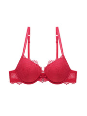 Flower Lace Bra Bow Push Up Lingerie