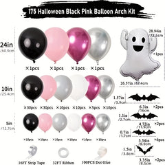 Halloween Balloon Garland Arch Kit with Skull Balloons