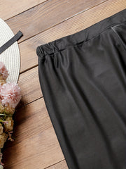 Women's Plus Floral Print Elastic Skinny Leggings