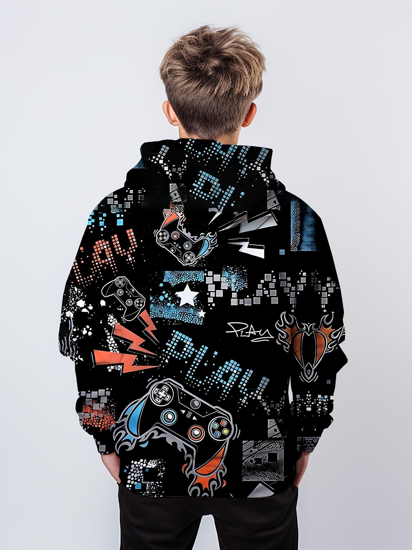 Teens 3D Print Sweatshirt Kids Casual Street Wear Clothes