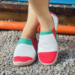 Women's Colorblock Slip On Canvas Shoes Lightweight Sneakers
