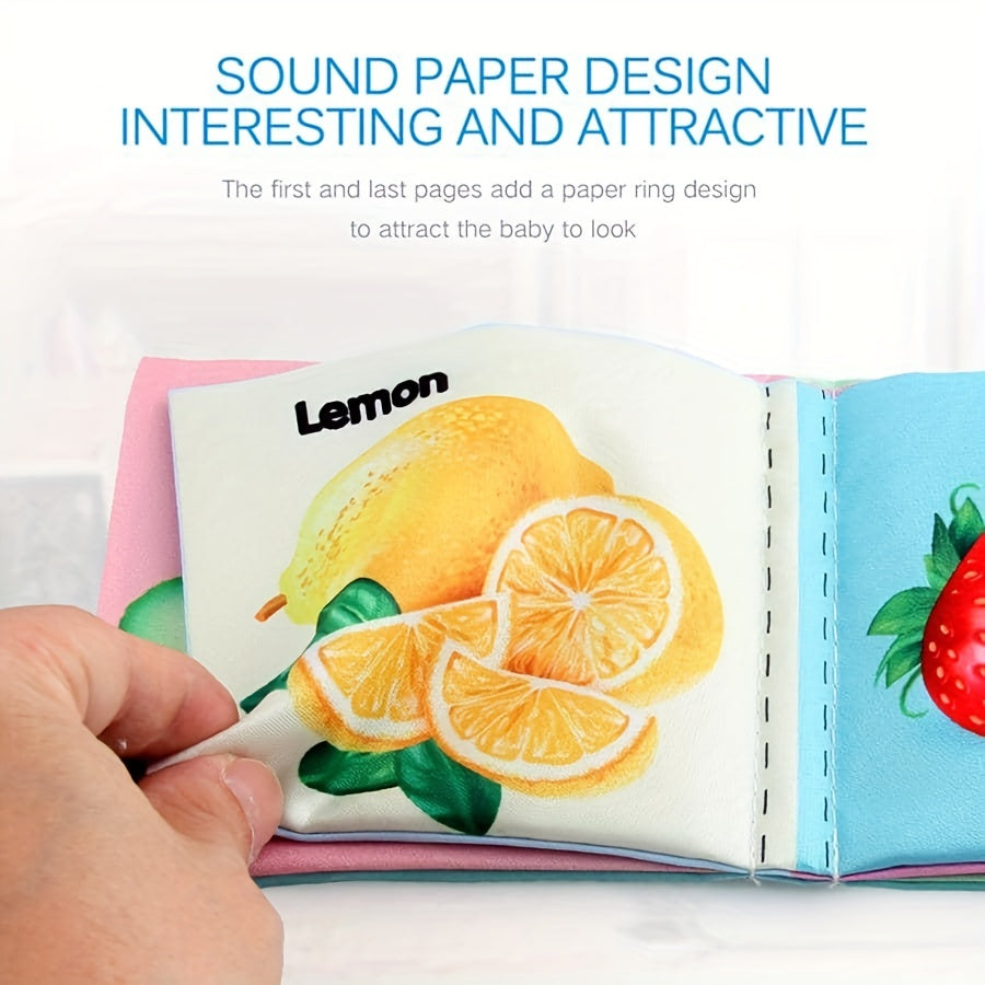 6Pcs Baby Cloth Book Set with Sound Paper