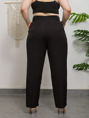  High Rise Wide Leg Workwear Pants
