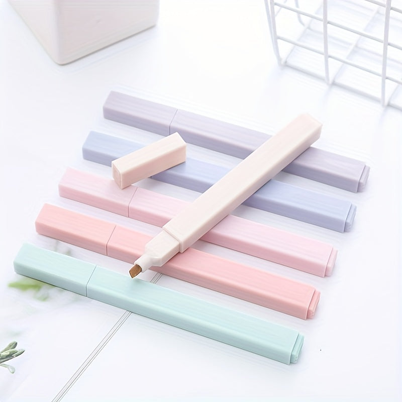 6pcs High Highlighters for Notes Eye Protection Student Supplies