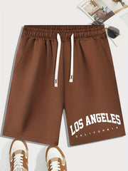 Men's Drawstring Waist Shorts for Summer Beach Resort