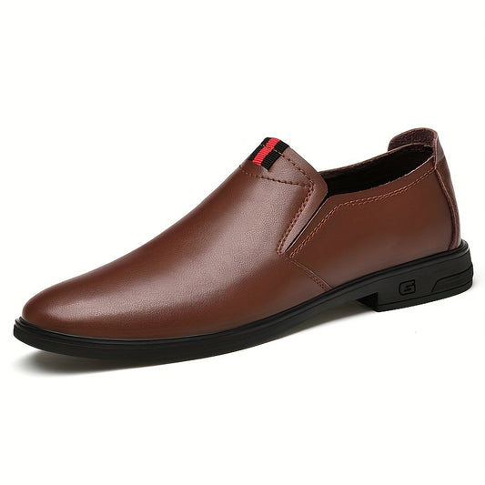 Men's Leather Loafer Shoes Slip On Comfy Non-slip