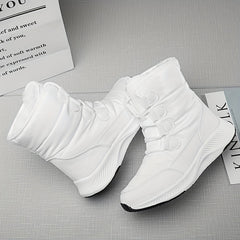 Women's Winter Snow Boots Faux Fur Lining Mid Calf Outdoor Hiking
