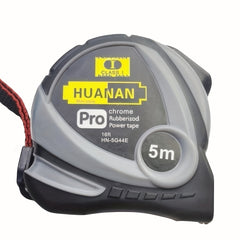 Stainless Steel 5m Rubber-Coated Tape Measure, Anti-Fall, Wear Resistant