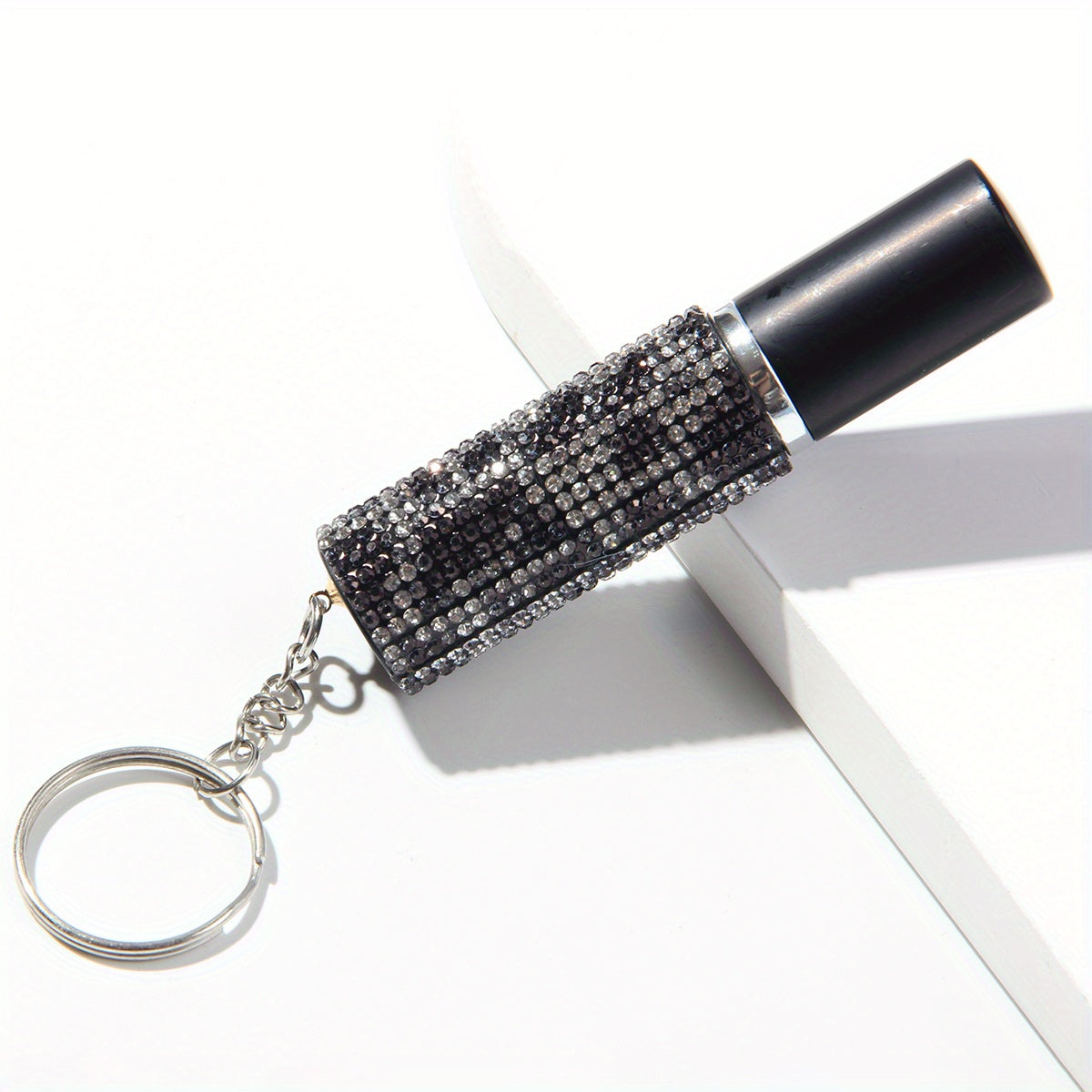 1PC Rhinestone Perfume Bottle Keychain 10ml