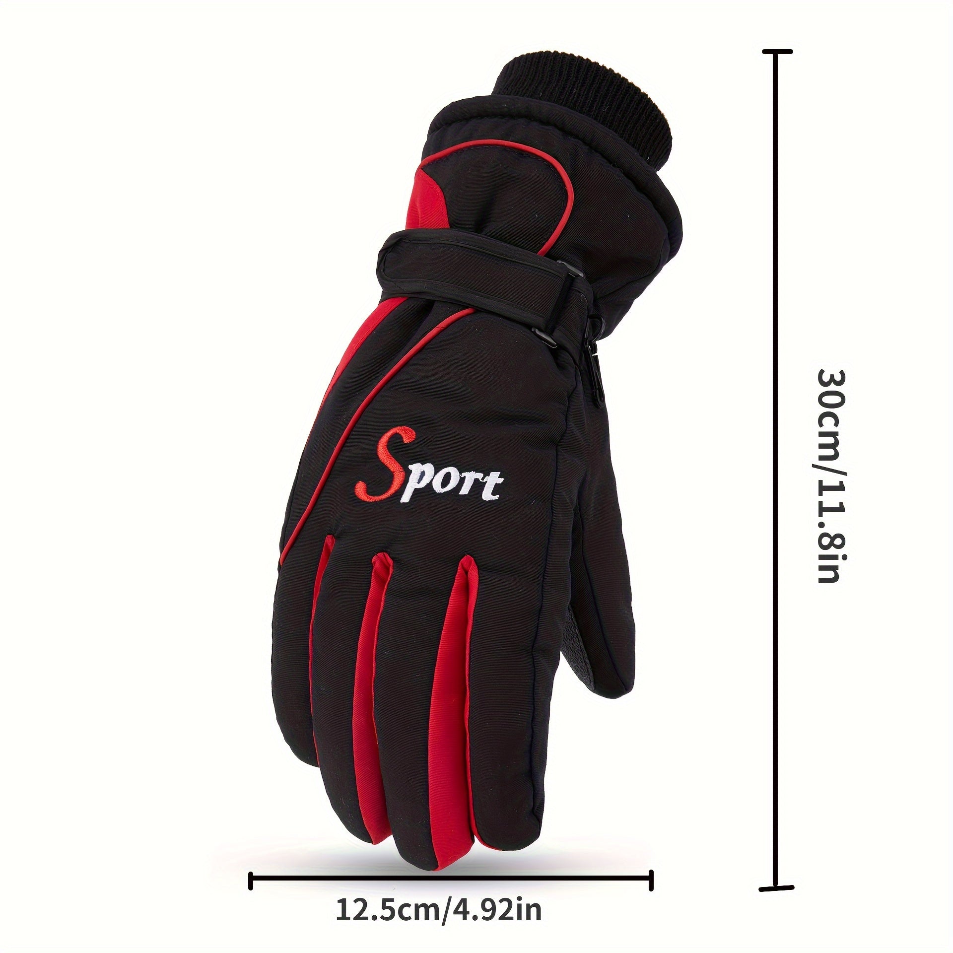 Winter Skiing Gloves Thick Coldproof Waterproof Windproof Gloves