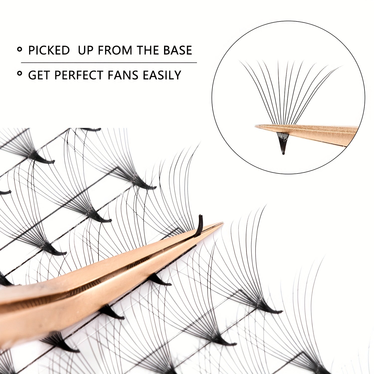 Curling Volume Lash Extensions 5D 10D 9-16mm Long Lasting False Eyelashes