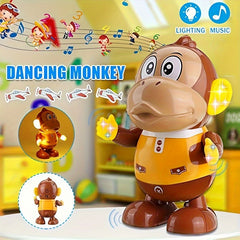 Interactive Monkey Toy with Music and LED Lights