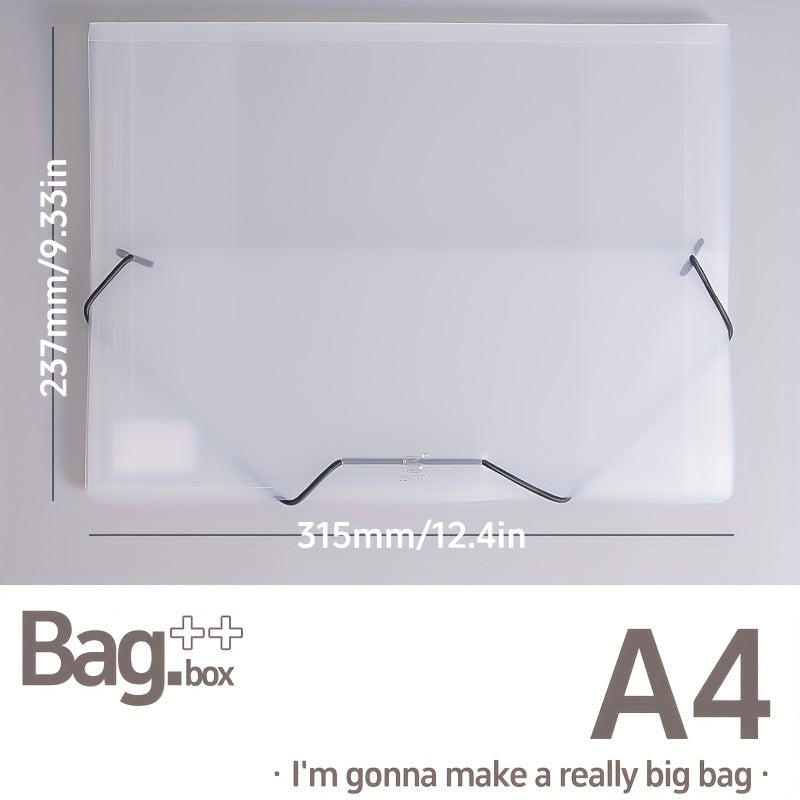 Transparent File Bag String Storage Protector Folder Information Book