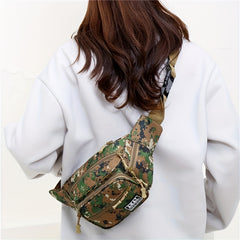 Men's Camouflage Waist Bag Mobile Phone Bag for Outdoor Sports