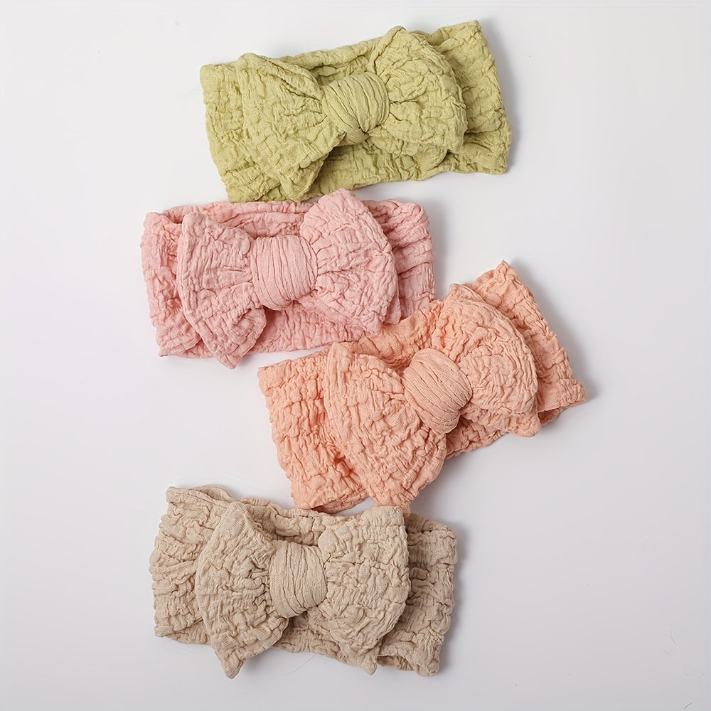 Bow Headbands Soft Hair Accessories For Baby Girls Kids