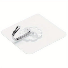 3pcs Adhesive Heavy Duty Wall Hook Waterproof for Bathroom Kitchen