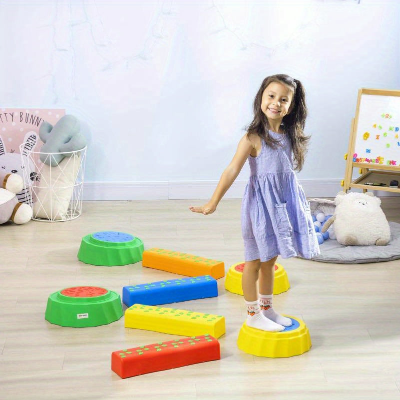 Colorful Toddler Stepping Stones Set - Safe Outdoor Play Equipment