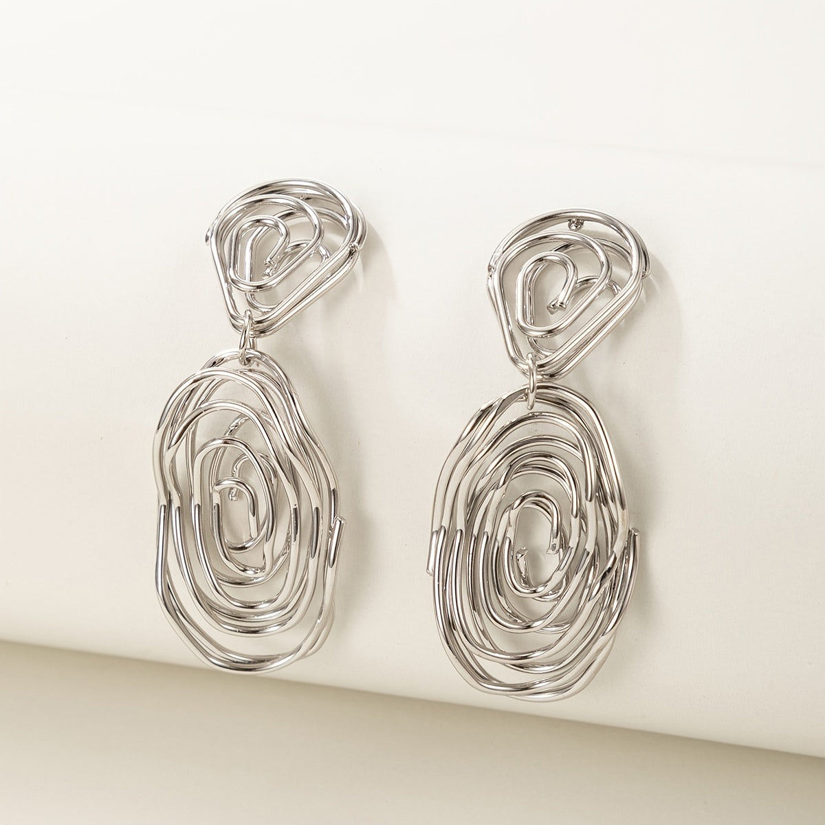 Geometric Bohemian Spiral Earrings Fine Jewelry Gift