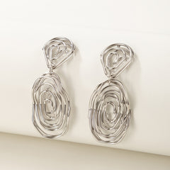 Geometric Bohemian Spiral Earrings Fine Jewelry Gift