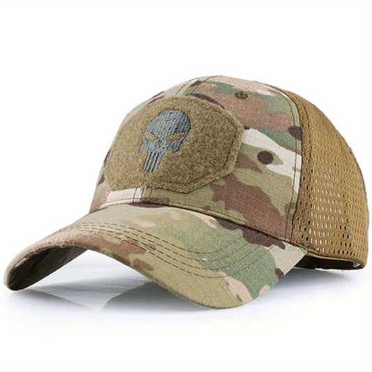 Tactical Duck Cap Military Fan Grid Baseball Cap Outdoor Sunshade Combat Cap