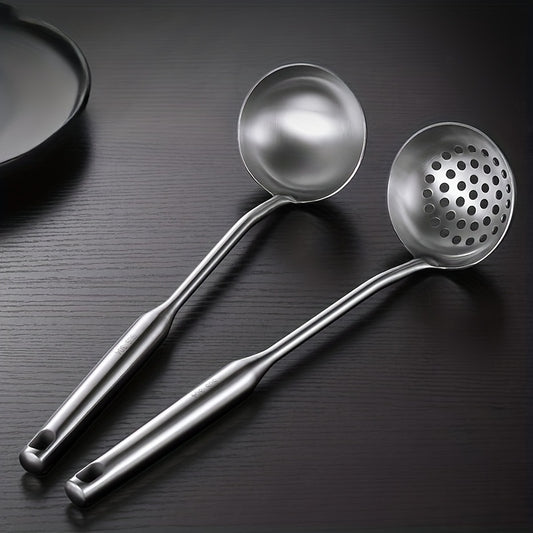 304 Stainless Steel Slotted Spoon Long Handle Tablespoons