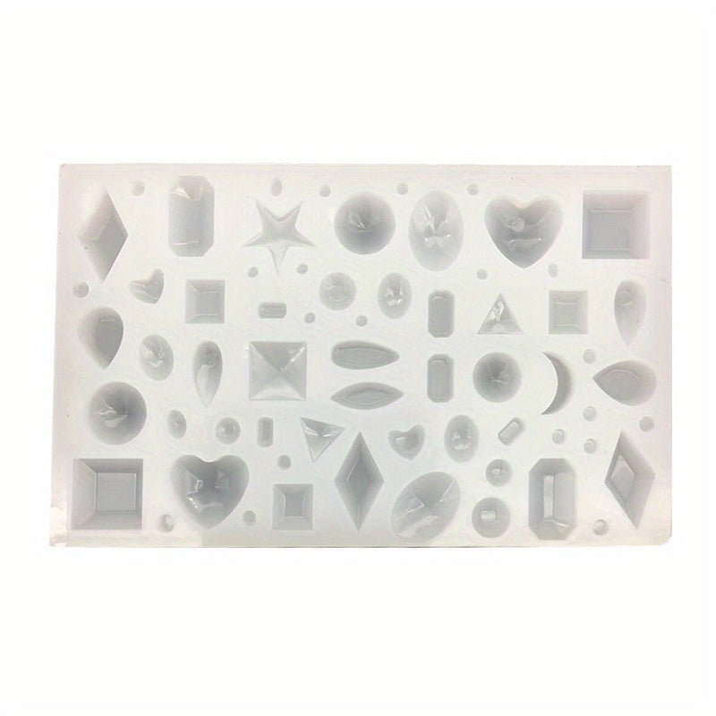 DIY Mirror Jewelry Crystal Drop Silicone Mold Assorted Varieties Gem Pendant Mol