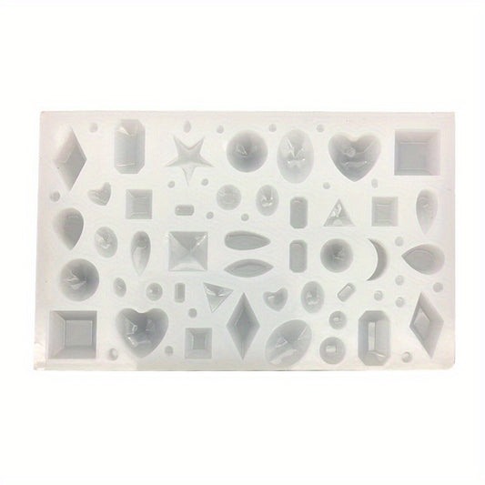 DIY Mirror Jewelry Crystal Drop Silicone Mold Assorted Varieties Gem Pendant Mol