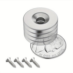 4pcs N35 NdFeB Magnets 20 X 3mm With 5mm Disc Hole Strong Rare Earth Magnets