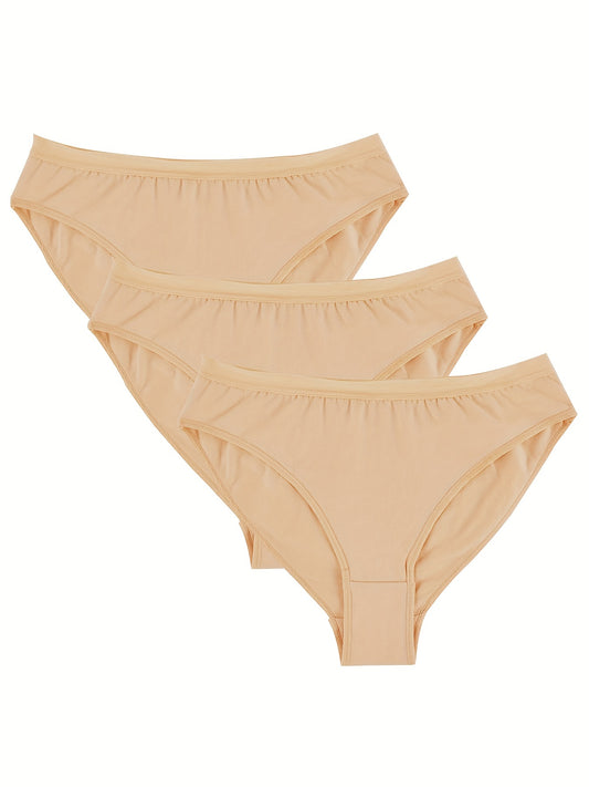3Pcs Girls Nude Dance Briefs Set For Gymnastic Ballets Dance