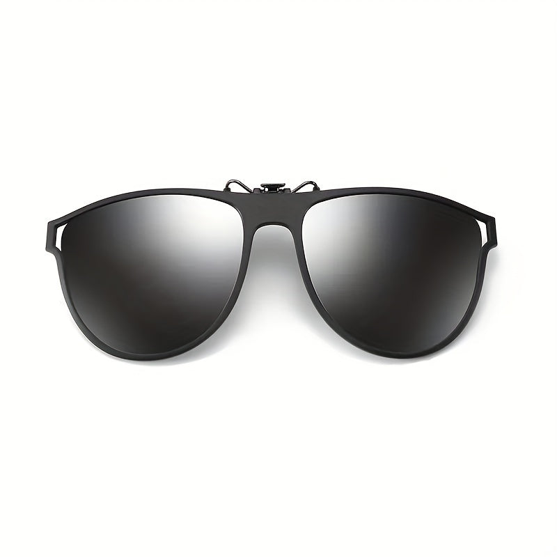 Polarized Clip On Sunglasses UV Protection Flip Up Glasses for Men