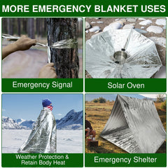 Emergency Survival Thermal Blanket for Camping Tents Sleeping Bags