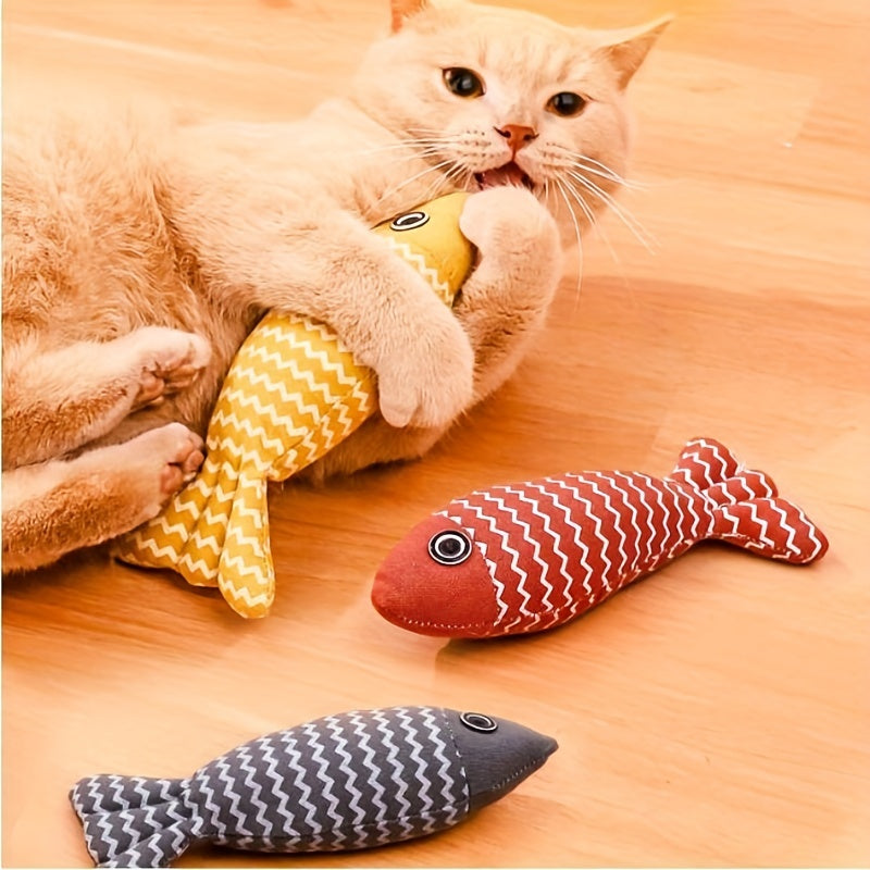 Interactive Cat Toy Durable Plush Pillows Kitten Toy