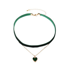 Velvet Choker Collar Necklace Vintage Clavicle Chain for Women Girl