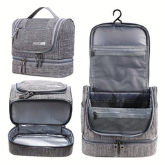 Hanging Toiletry Bag Makeup Cosmetic Travel Organizer with Bottom Compartment