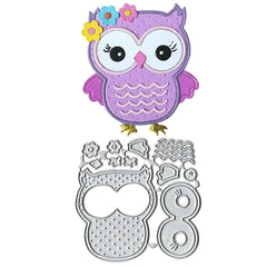 Educational Owl Cutting Dies DIY Metal Punch Stencils