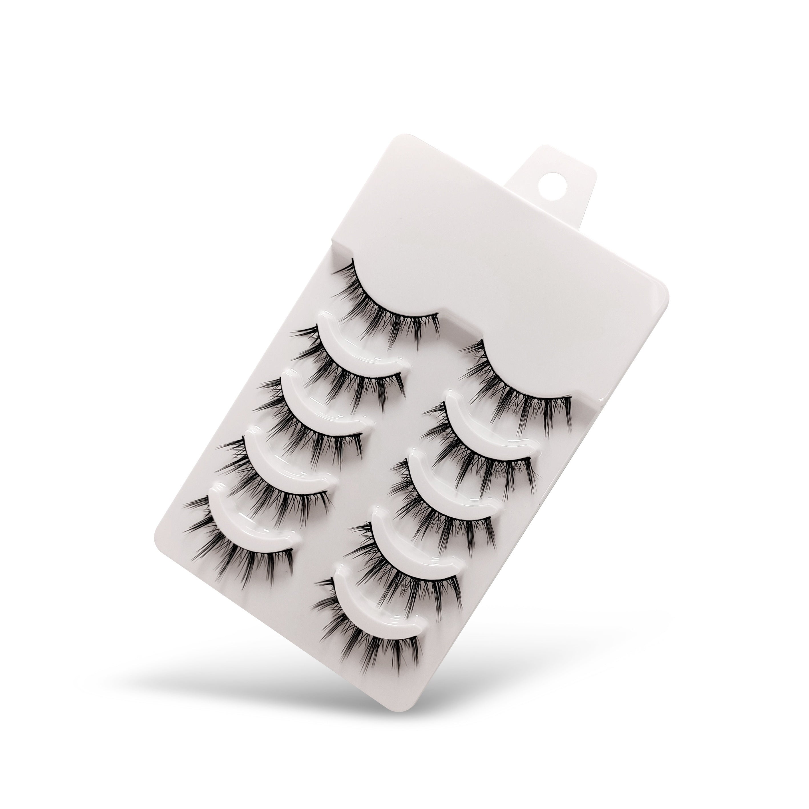 5 Pairs Natural Look Full Strip Faux Mink False Eyelashes