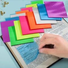 200 Sheets Transparent Sticky Notes 4 Pads 3x3 54 Clear Sticky Tabs