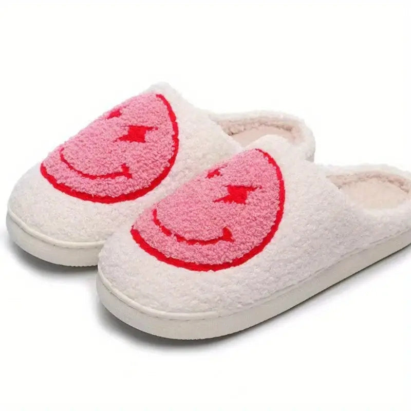 Women's Cozy Lightning Smile Face Slippers