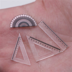 Dollhouse Plastic Ruler Model Accessories Realistic Learning Supplies