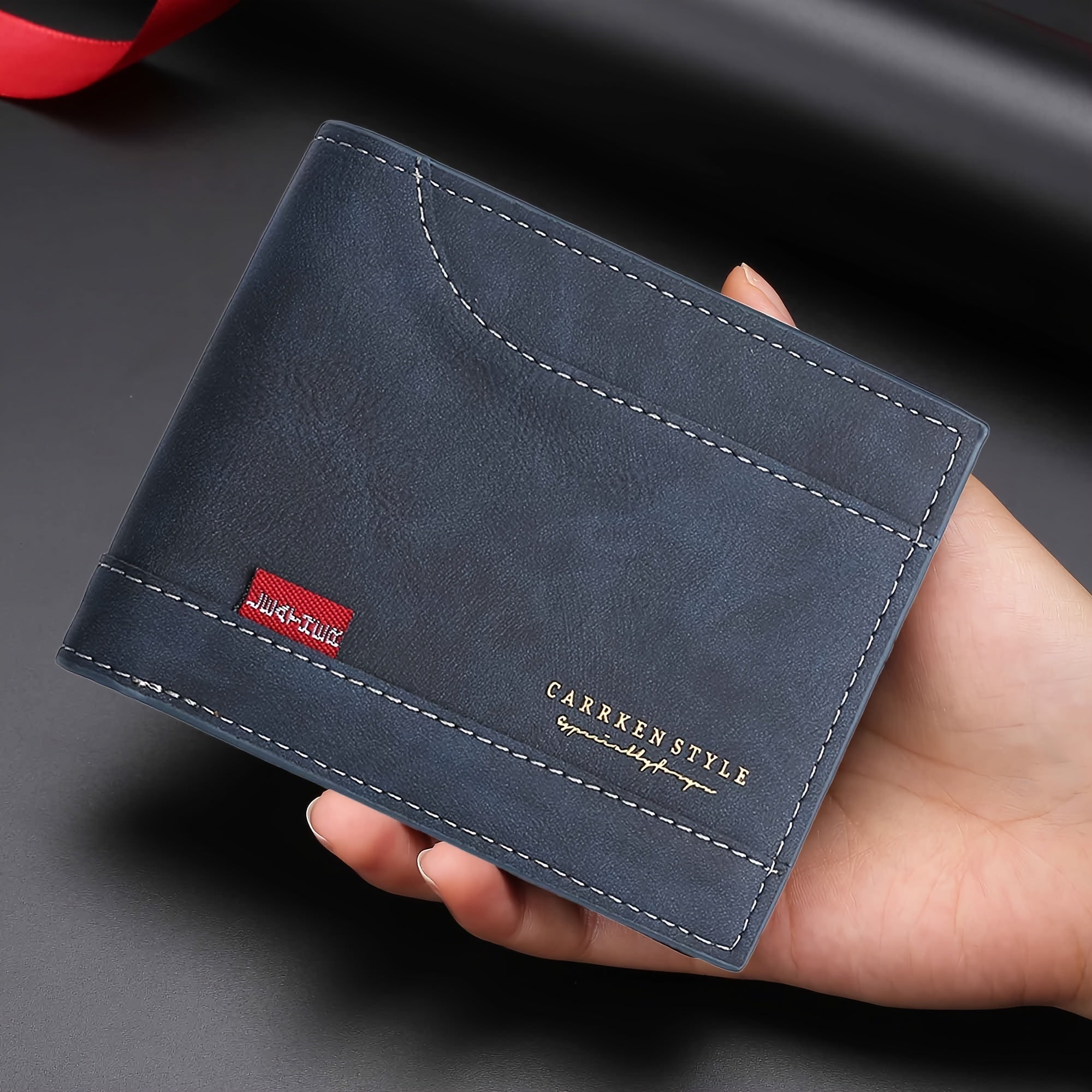 Men's Vintage Style PU Leather Wallet with Multiple Card Slots