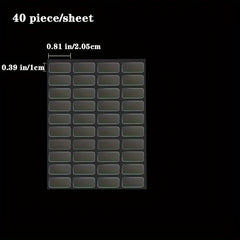 40pcs Double-sided Adhesive Blind Box Foot Stickers Strong Non-marking Stickers