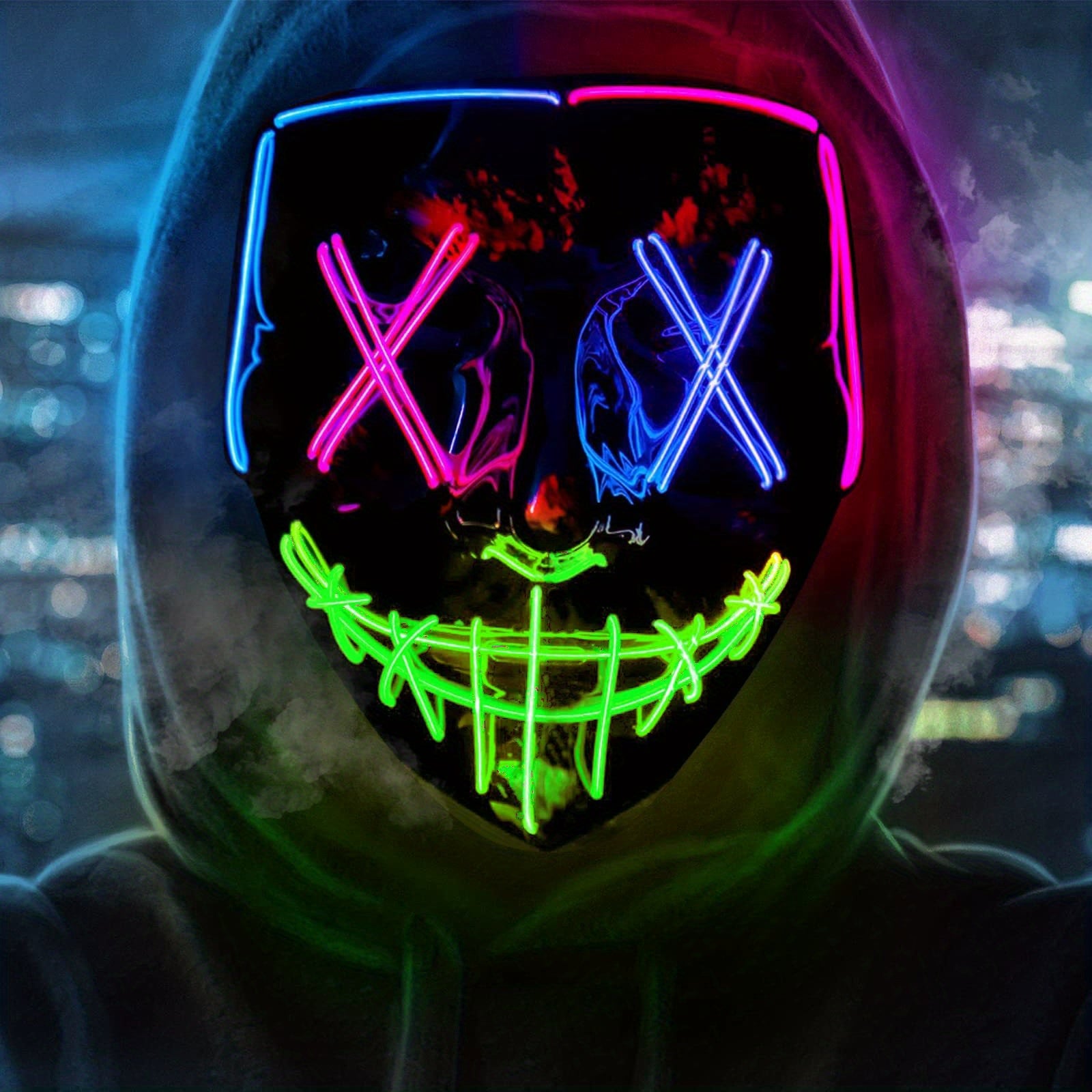 LED Shining Mask Halloween ELMASK Carnival Props