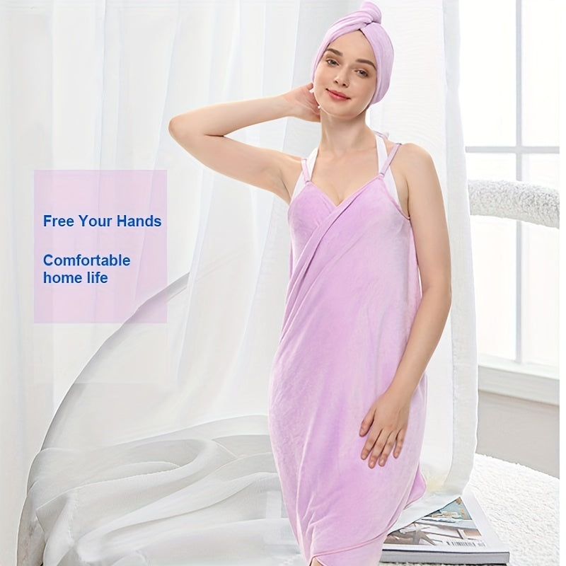 Women's Quick Drying Bath Towel with Adjustable Straps