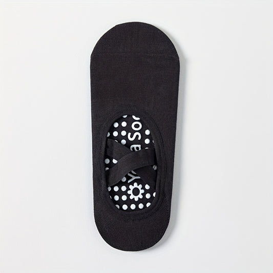 Women's Yoga Socks Non Slip Cross Strap With Extra Grips