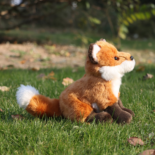 Emulational Fox Plush Toy for Kids - Birthday Gift Not Animal Fur