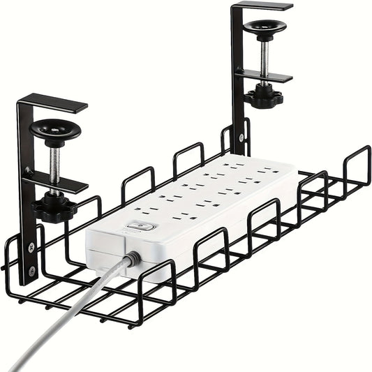 Desktop Cable Organizer Tray - Wire Management Rack