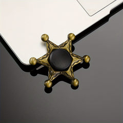 Bronze Metal Finger Spinner Adult Decompression Toy