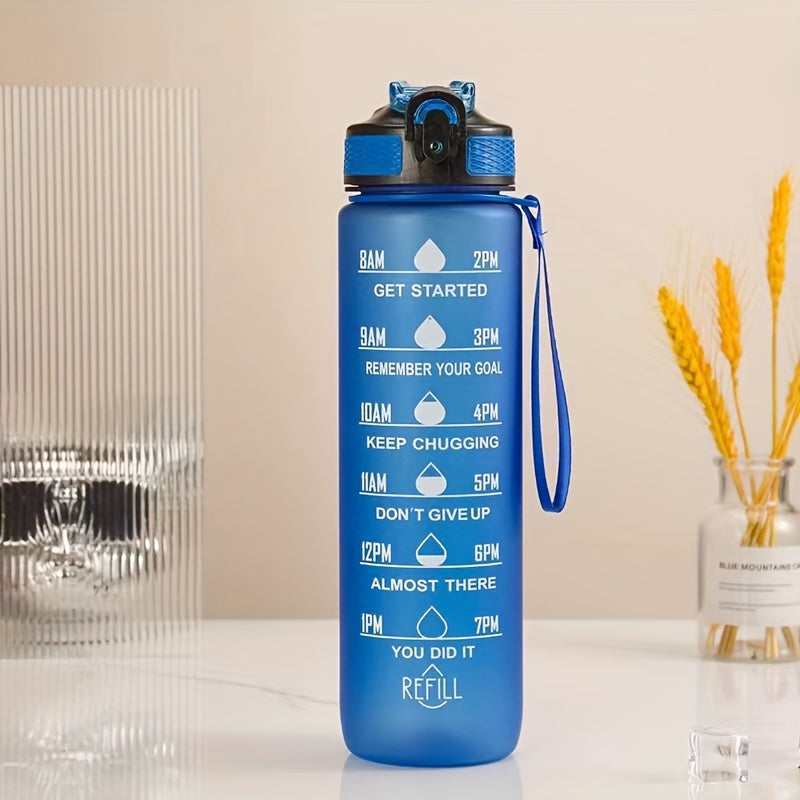 600ml Gradient Water Bottle Leakproof Flip Top Cup Outdoor Fitness Travel