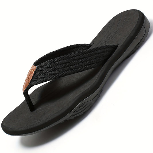 Men's Hemp Flip Flops for Beach and Outdoors