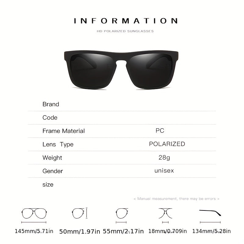 Men's Polarized Sports Sunglasses For Cycling Driving Travel Fishing Running